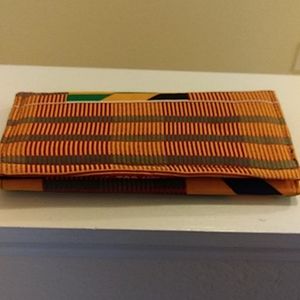 Purse made with authentic African fabric.